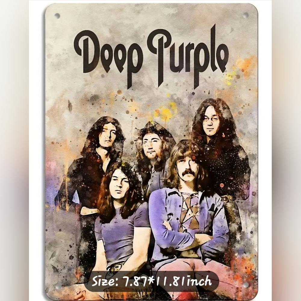 Deep Purple Aluminum Decorative Sign